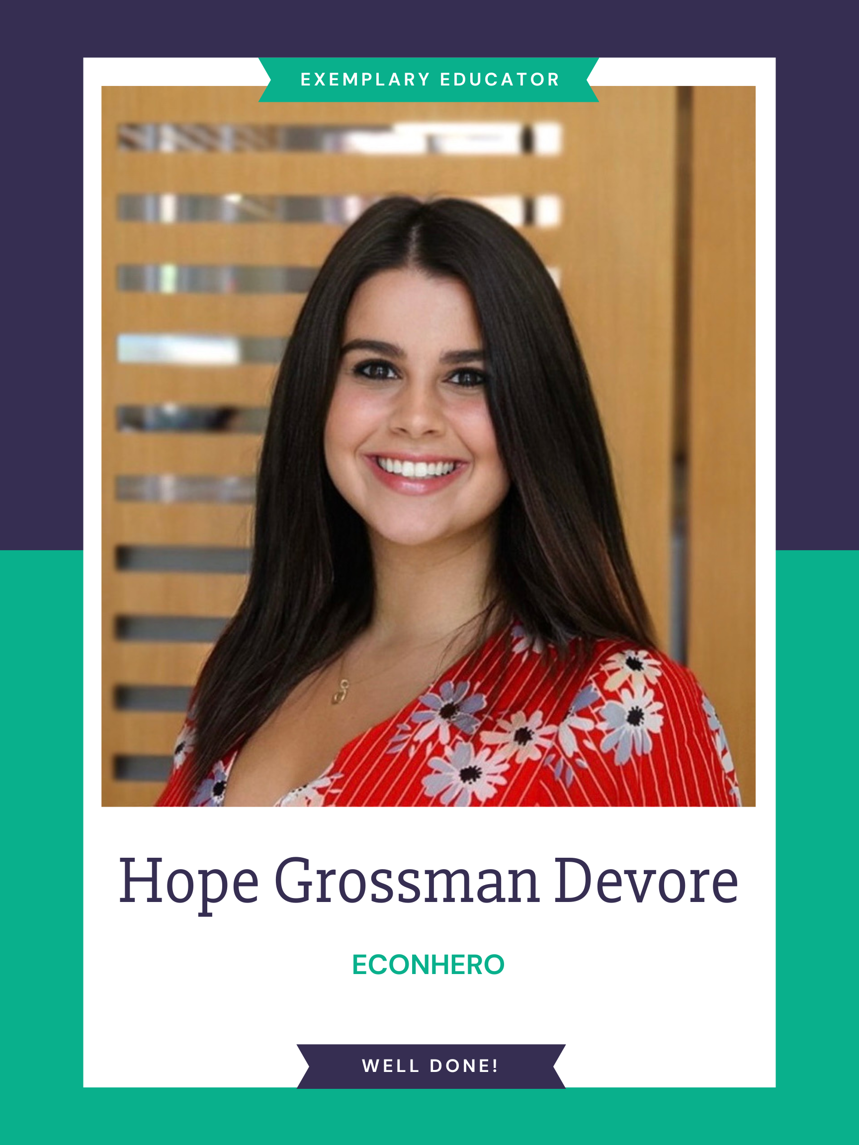 Economics Educator Hope Grossman Devore