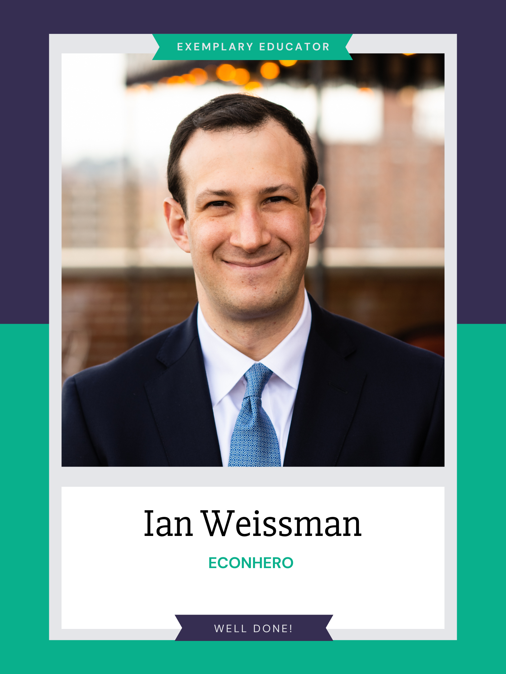 Economics Teacher Ian Weissman