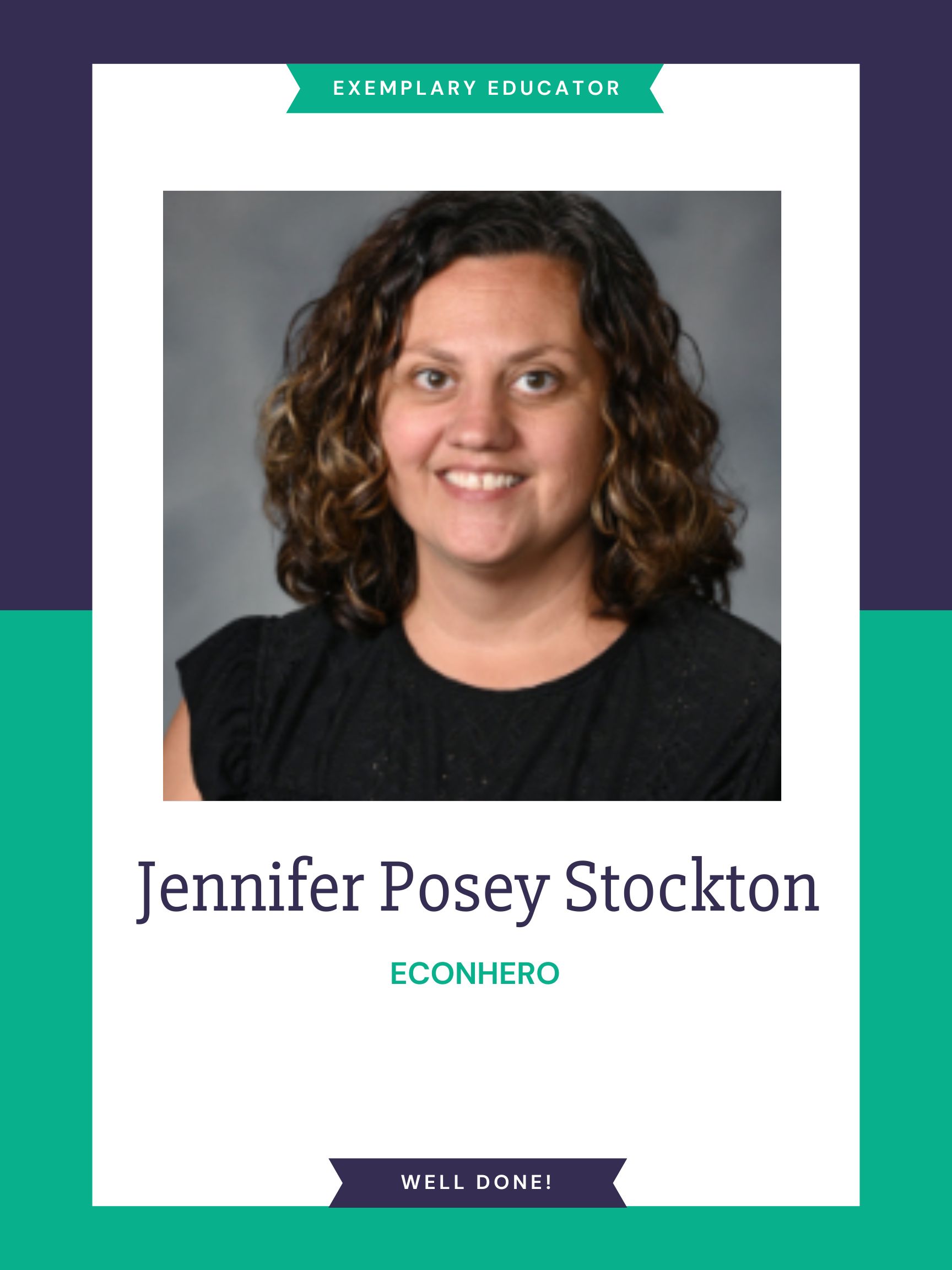 Economics Teacher Jennifer Posey Stockton