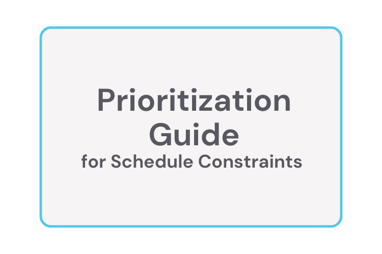 prioritization guide link